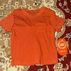 Wonder Nation Kids' Vibrant Red Short Sleeve Tee